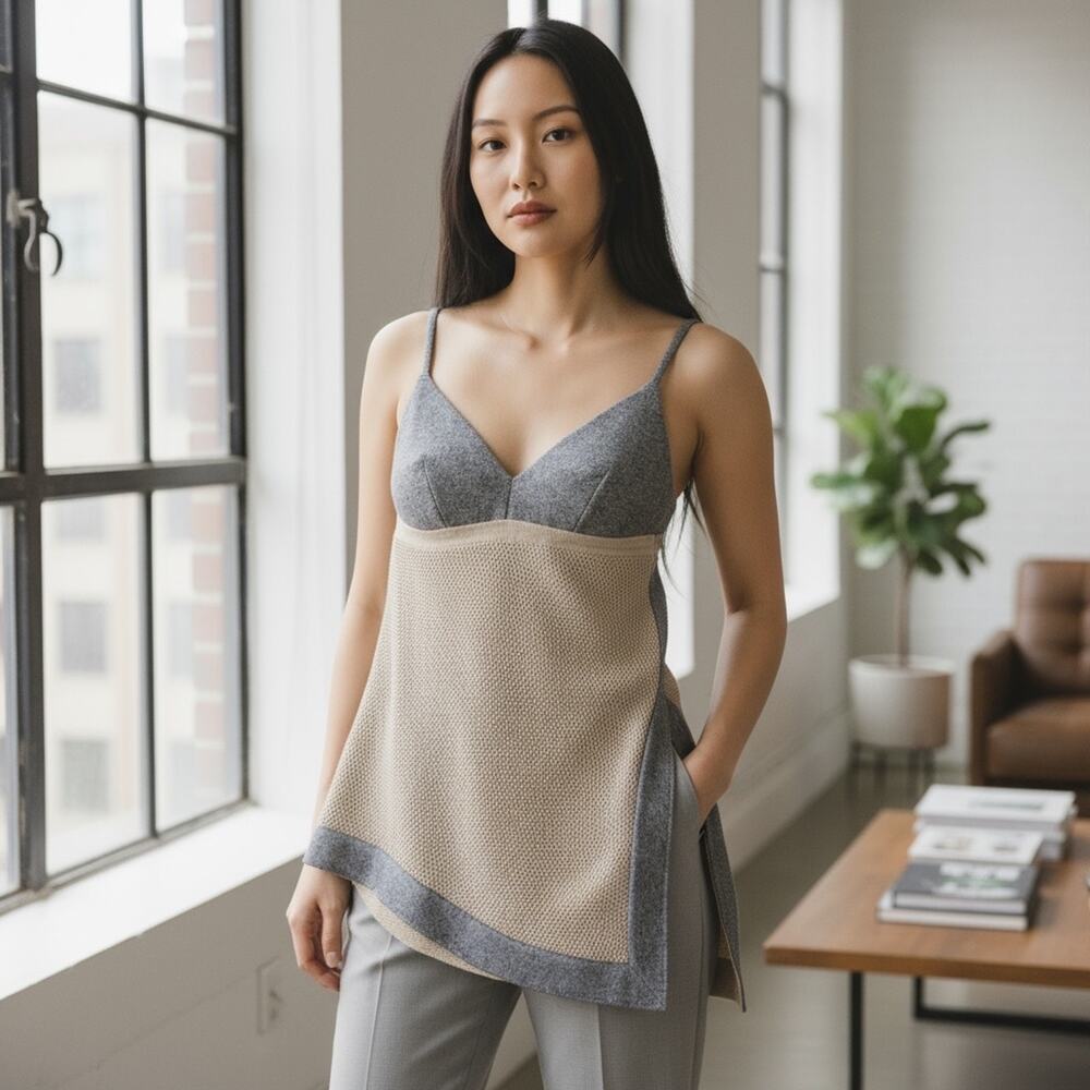 Wool Sweater Wrap Cami